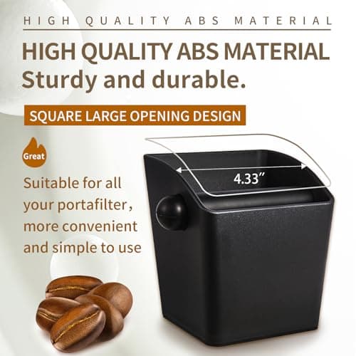Espresso Machine Knock Box Tamping Mat Set of 2 Anti-Slip Base