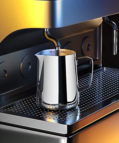 Stainless Steel Milk Frothing Cup for Coffee Steaming 12oz