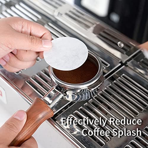 Espresso Paper Filter 58mm Acrylic Holder, 100 Pcs Compatible Portafilters