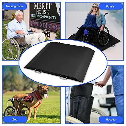 Wheelchair Scale for Home Use with Digital Medical Scale and Dual Ramp