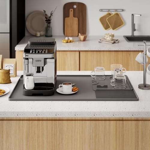 NiHome 3-in-1 Silicone Coffee Mat, Noise-Reduction & Durable Non-Slip Kitchen Aid