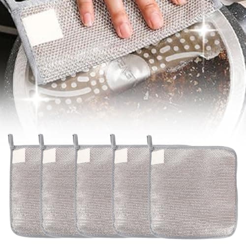 2025 Non-Scratch Wire Dishcloth for Home Kitchen Dishes & Sinks (5 Pcs)