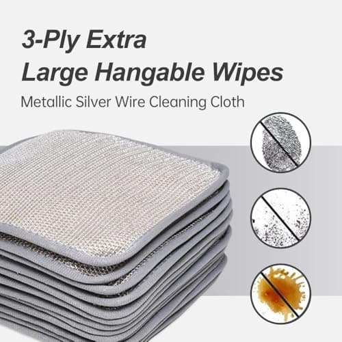 2025 Non-Scratch Wire Dishcloth for Home Kitchen Dishes & Sinks (5 Pcs)