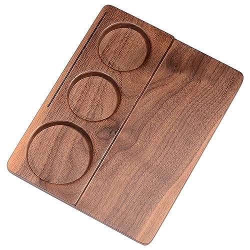 Normcore Natural Walnut Espresso Tamping Mat - Genuine American Walnut Wood