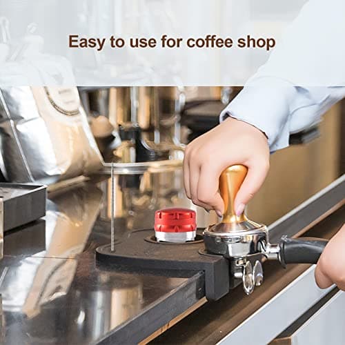 BooTaa Food Safe Silicone Espresso Tamper Mat Anti-Slip Soft Odorless Holder Pad Black
