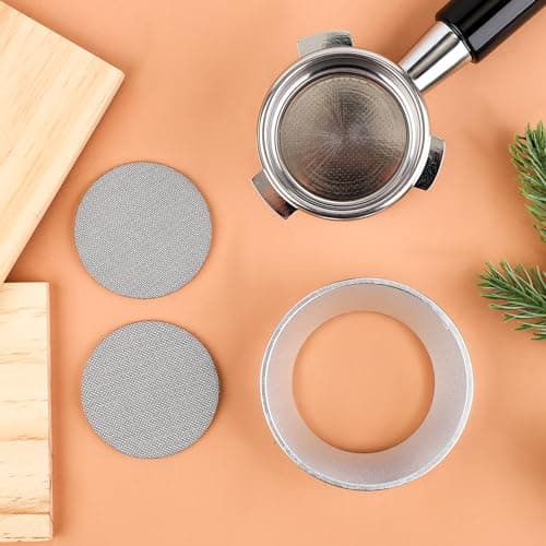 54mm Magnetic Espresso Dosing Funnel with Aluminum Mesh Filter for Kitchen and Coffee Shops