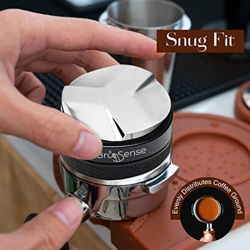 53mm Espresso Tamper & Distributor with Own Tamp Mat | Ideal for Breville/Sage Machines