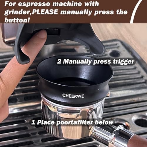 54mm Magnetic Espresso Dosing Funnel, Compatible with Breville Portafilter