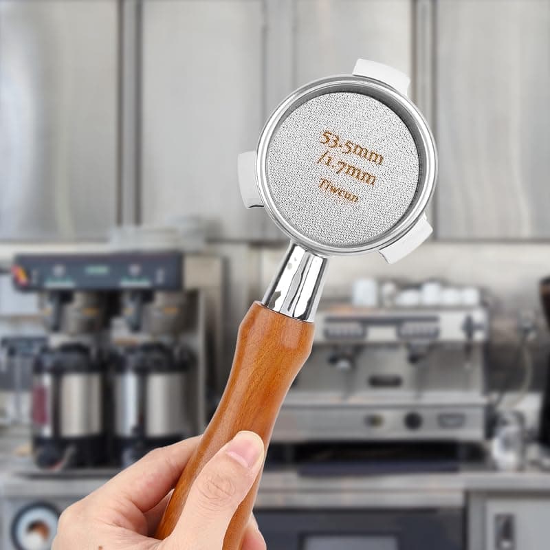 Tiwcun 54mm Espresso Dosing Funnel & Puck Screen Kit