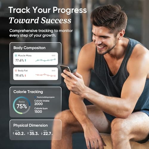 Etekcity Upgraded Smart Bathroom Scale with BMI & Body Fat Measurement