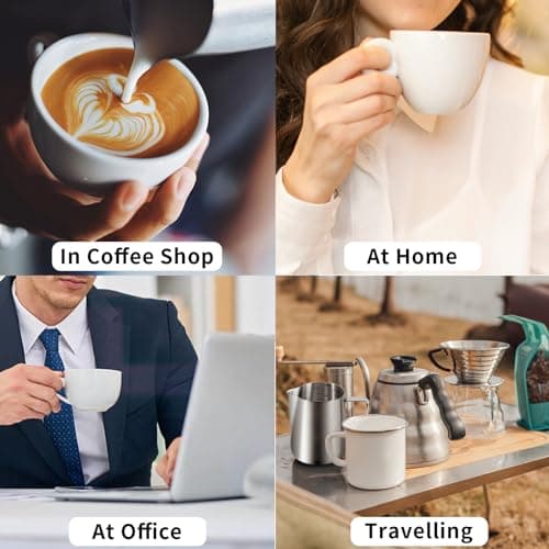 Stainless Steel 12oz Milk Frothing Pitcher for Latte Art Cappuccino