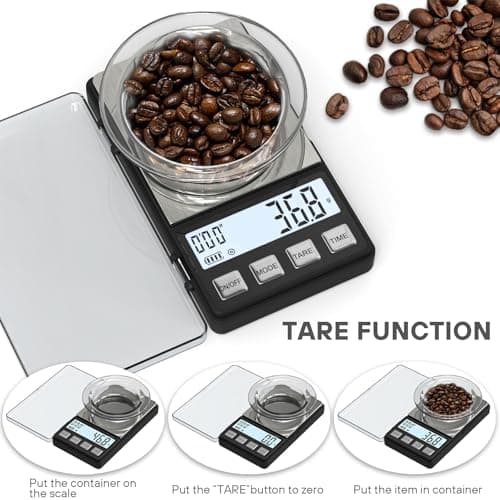 Weightman Mini Espresso Scale with Timer 1000g Kitchen Scalegrams & Ounces