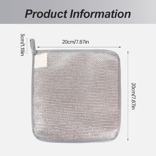 2025 Non-Scratch Wire Dishcloth for Home Kitchen Dishes & Sinks (5 Pcs)
