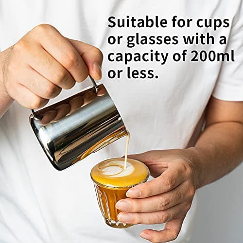 Barista 4 Pack Microfiber Cleaning Towels & 250ml Stainless Steel Frothing Pitcher