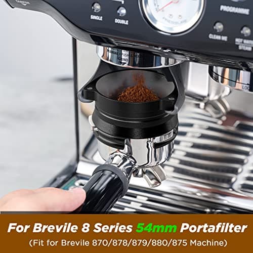 Upgraded 54mm Espresso Dosing Funnel | Breville Machine Accessory (Black)