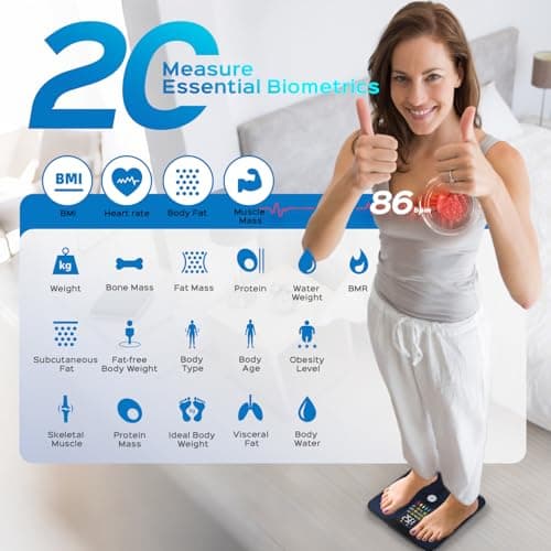 Lepulse Large Display Body Fat Scale: Accurate Weight & Body Composition Analysis