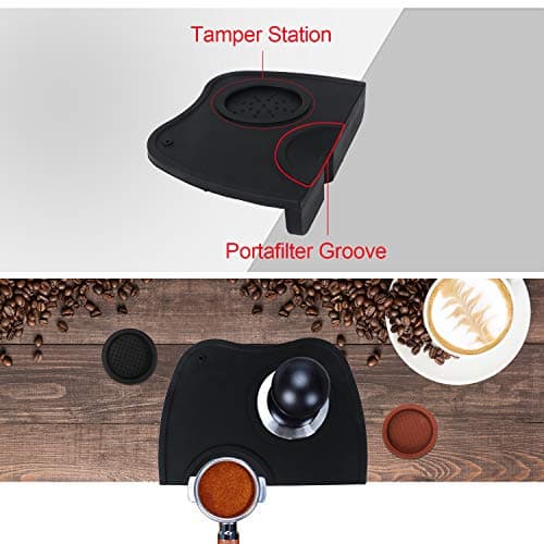 ledorr Non-Slip Silicone Espresso Tamper Mat, Food Safe for Home KitchenOffice