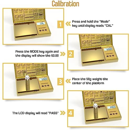 Weightman Gold Titanium 200g Digital Scale with Backlit Display