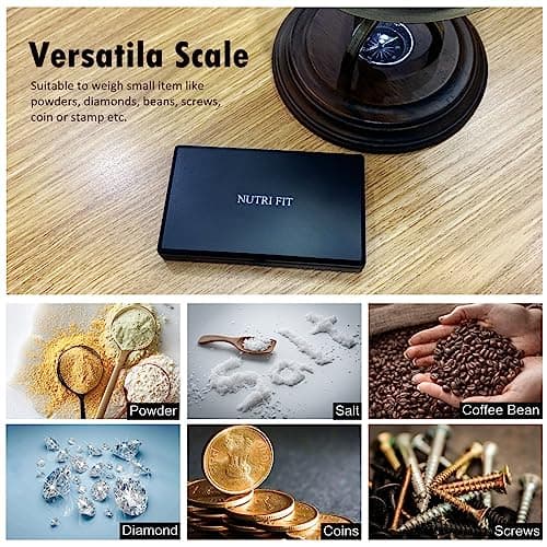 NUTRI FIT Digital Scale 0.01g Accuracy, 500g Jewelry & Kitchen Scale, Ounces & Grams, Portable