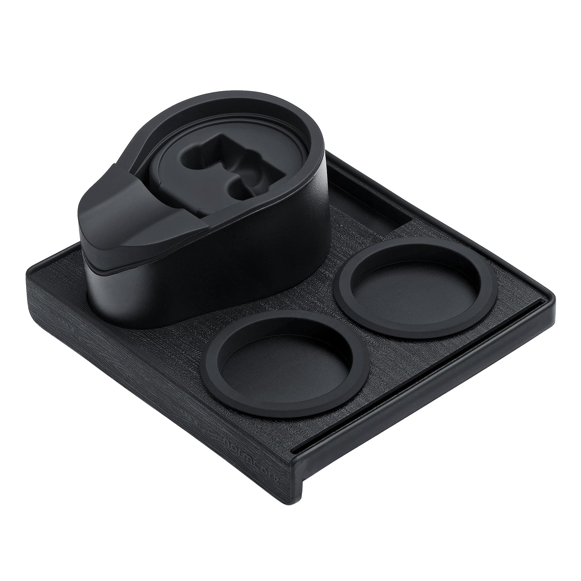 Normcore 51mm/54mm Espresso Tamping Station, Barista Corner Mat & Stand, Black