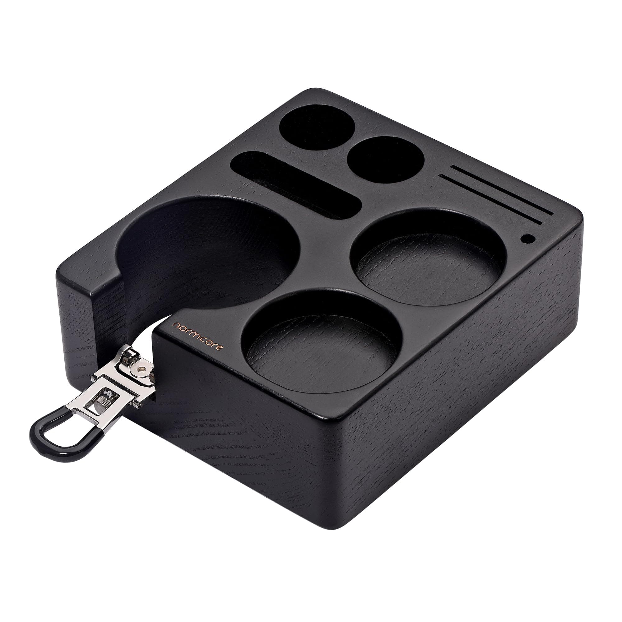 Normcore Genuine American Black Ashwood Espresso Tamping Station