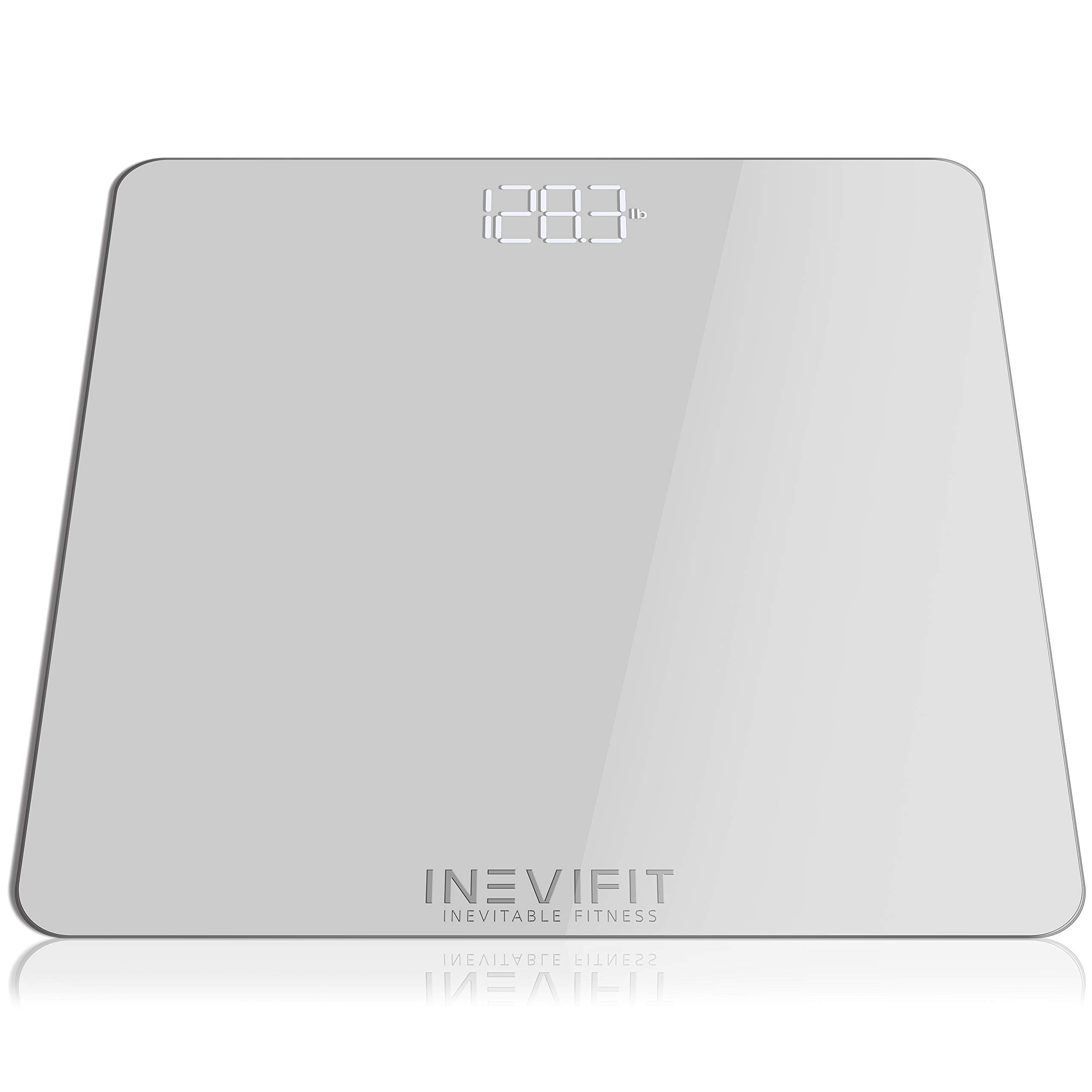 INEVIFIT Digital Bathroom Scale - Accurate Weight Up to 400 lbs Includes Batteries