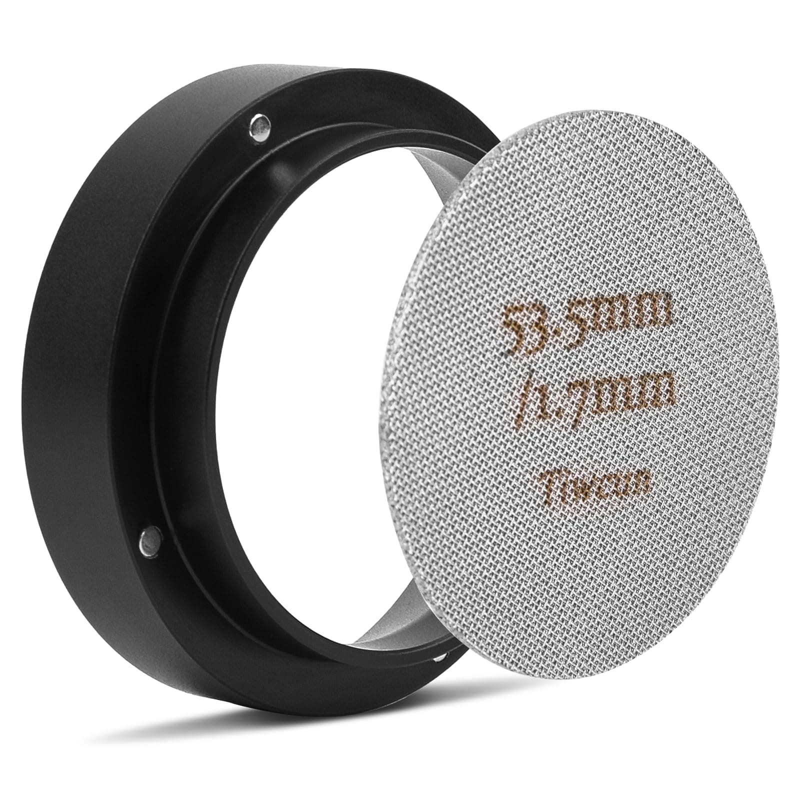 Tiwcun 54mm Espresso Dosing Funnel & Puck Screen Kit
