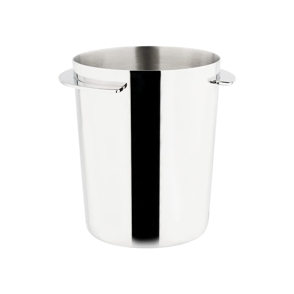 58mm Dosing Cup for Espresso Machines, Stainless Steel Barista Tool, Brushed Silver