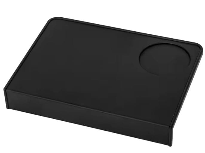 Food Safe Black Silicone Countertop Tamping Mat for Kitchen, Cafeteria, and More