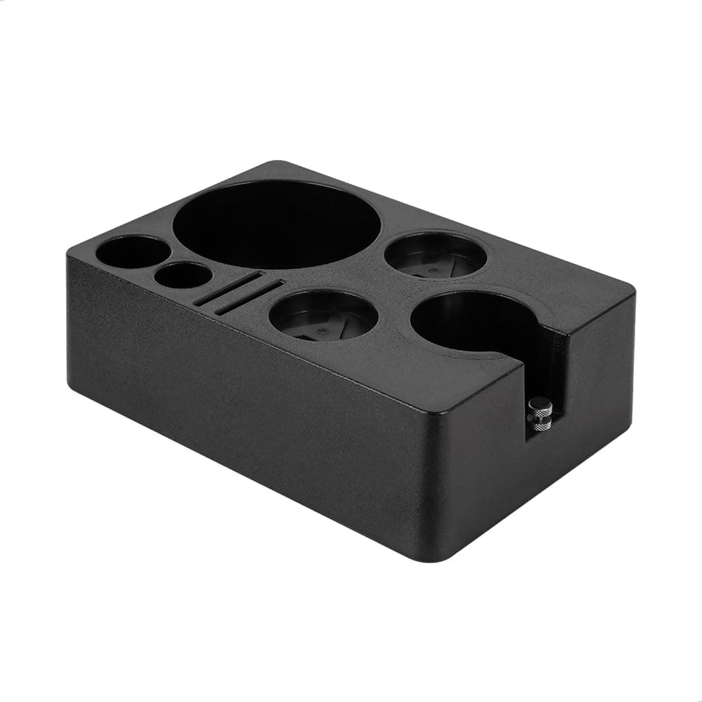 watchget Espresso Knock Box & Tamping Station with Distributor, Protafilter & Puck Screen Accessories