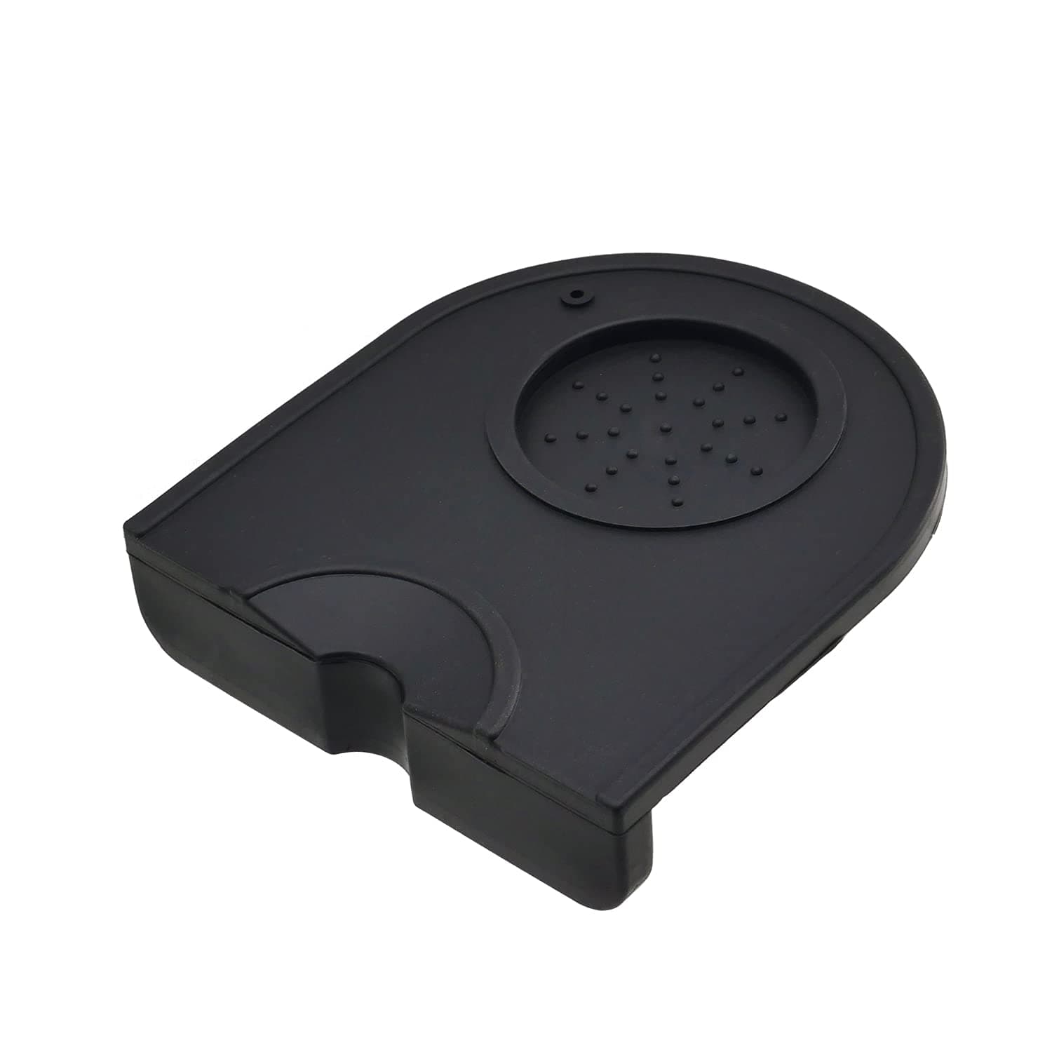 DGQ Silicone Black Anti-Slip Espresso Tamping Mat Holder Pad