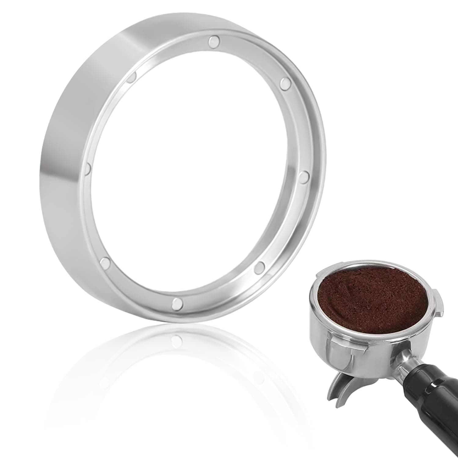54mm Magnetic Espresso Funnel, Lightweight Aluminum Accessories for Perfect Brew