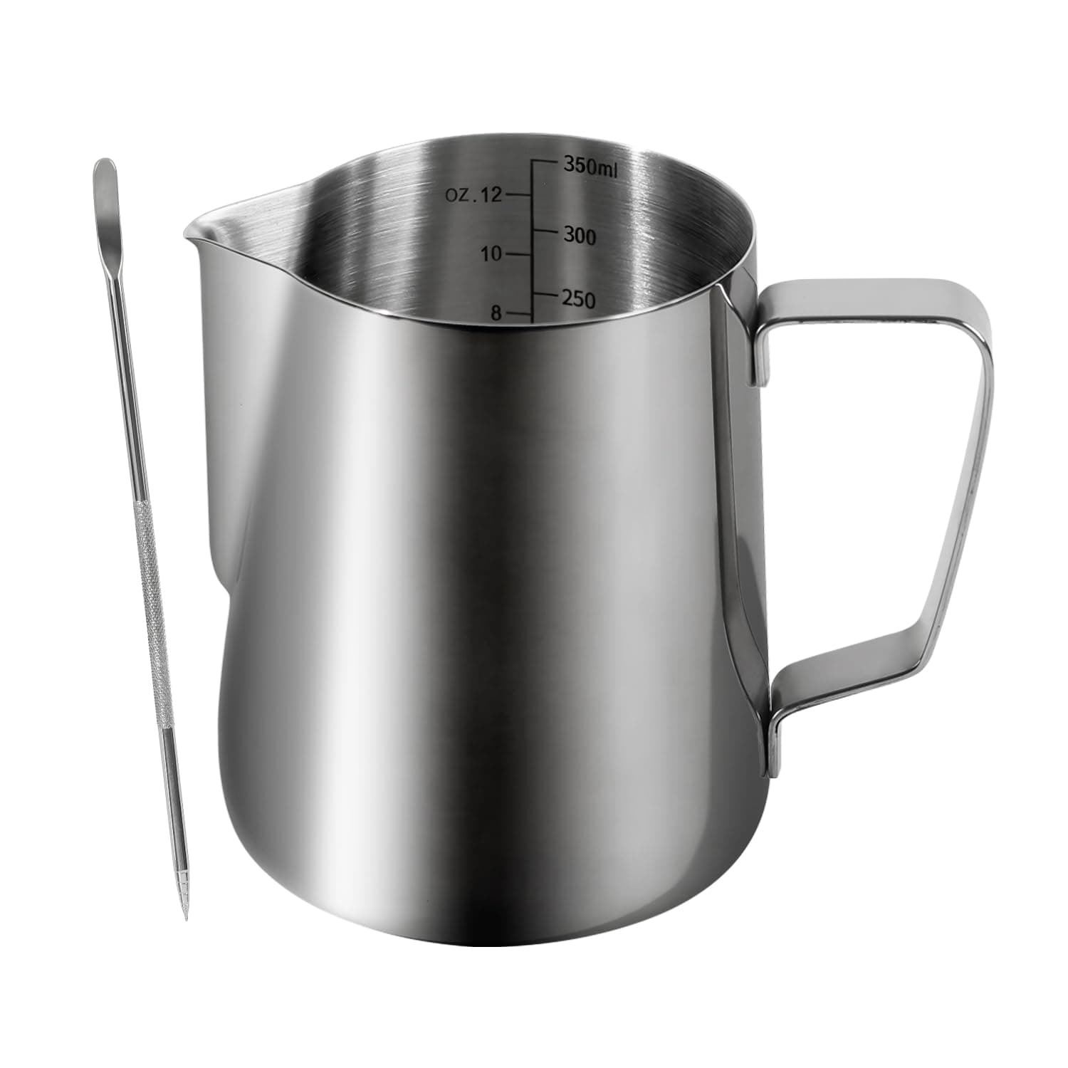 Stainless Steel 12oz Milk Frothing Pitcher for Latte Art Cappuccino