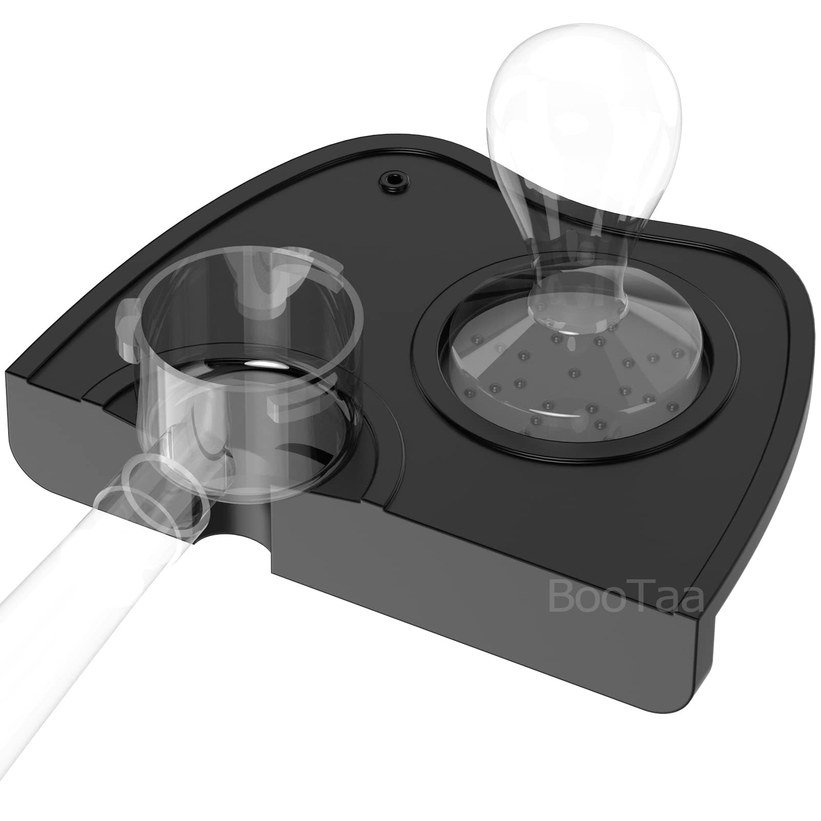 BooTaa Food Safe Silicone Espresso Tamper Mat Anti-Slip Soft Odorless Holder Pad Black