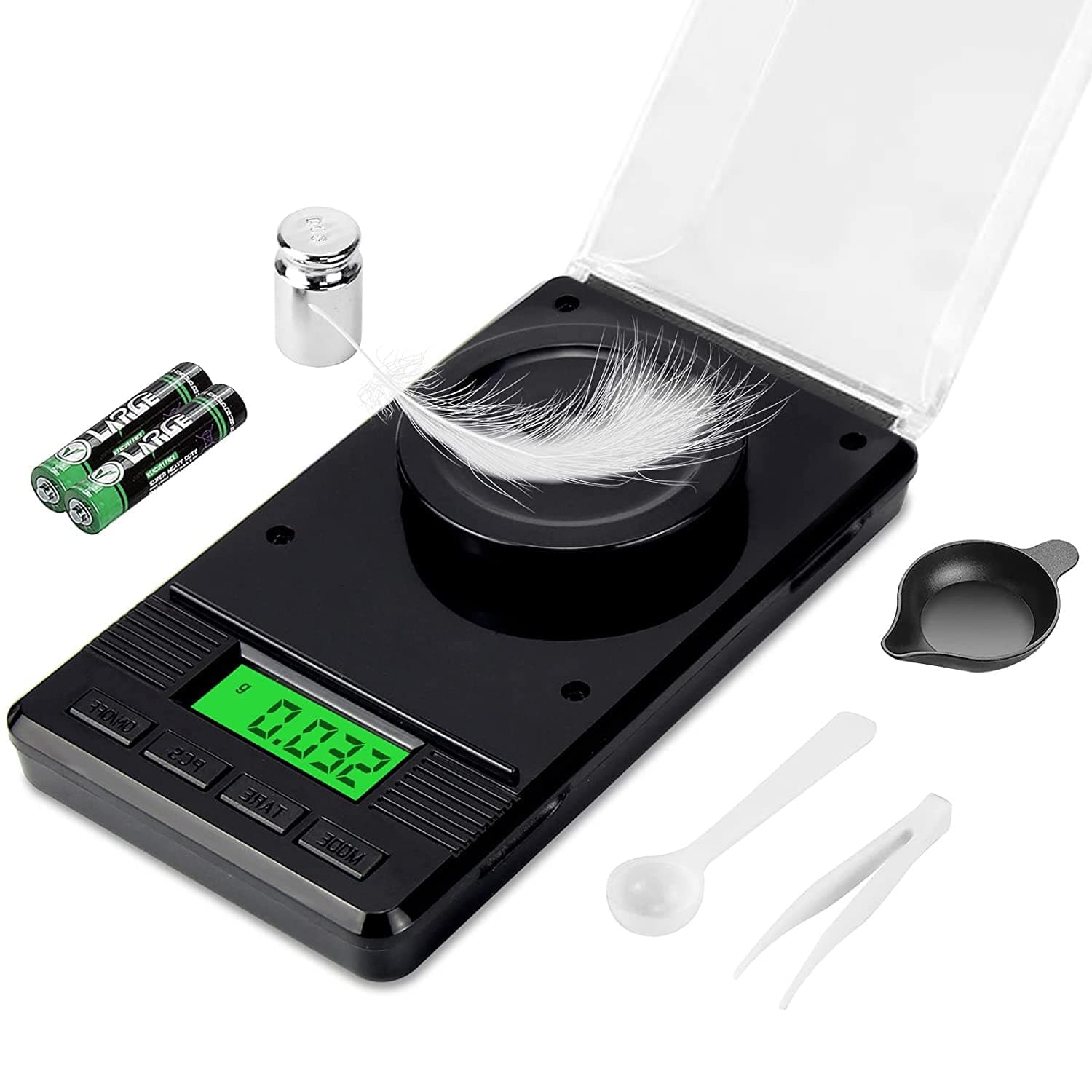 Digital Milligram Scale 50g/0.001g, High Precision for Jewelry, Powder, Medicine